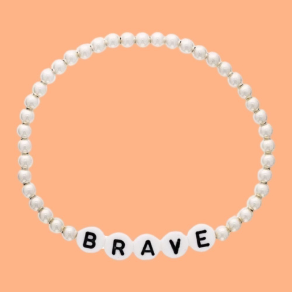 Custom Message Beaded Bracelet - Picture 2 of 3